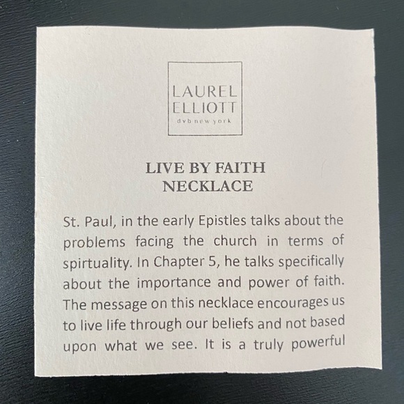 Laurel Elliott - Live By Faith Not By Sight - Silver Mobius Necklace - Picture 5 of 7
